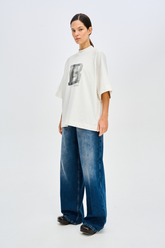 Футболка с рукавом реглан LB WHITE Футболка с рукавом реглан LB WHITE